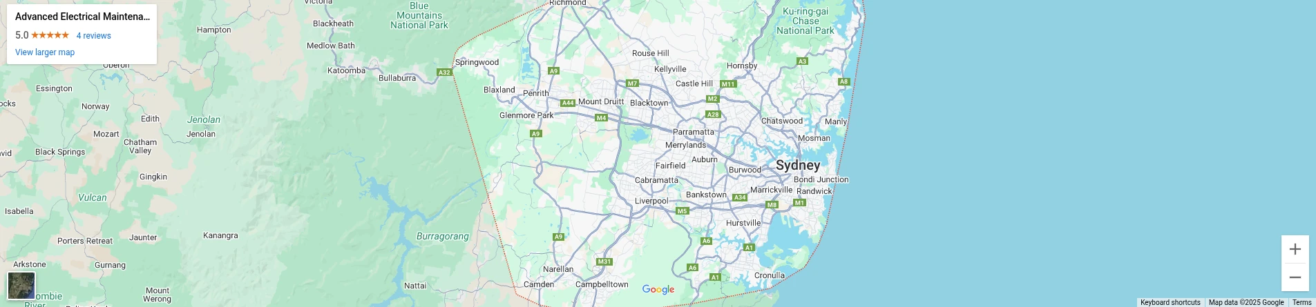 Electrician Riverwood map